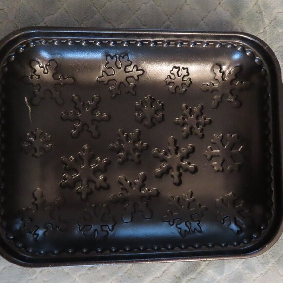 Nordic Ware Snowflake Cake Pan 10 Cup Heavy Cast Aluminum USA 54848 11"x8.5"x2" - Picture 1 of 4